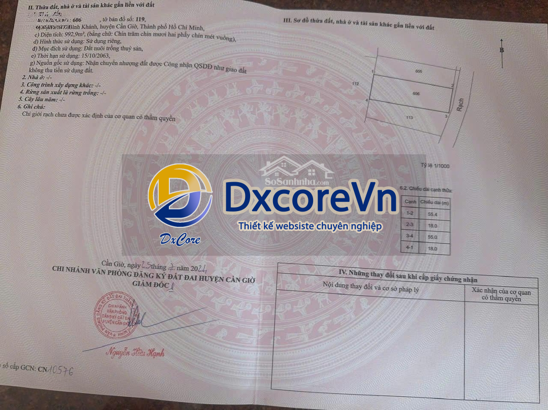 Chính Chủ Bán Đất Tại Đất Xã Bình Khánh 1000 M² Giá Bán 1,5 Tỷ Trọn Sổ Liên Hệ: 0918182877