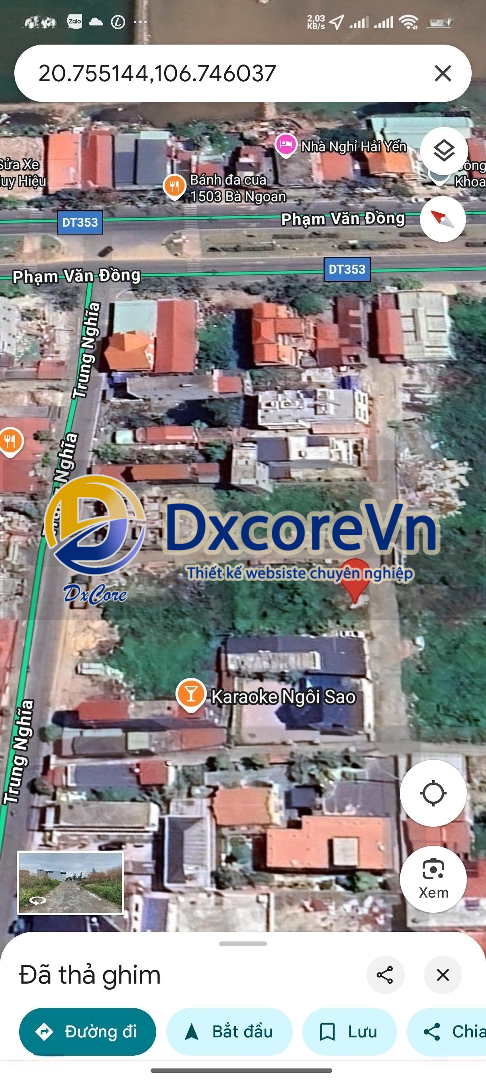 Bán Đất Đầu Đường Trung Nghĩa Quận Đồ Sơn